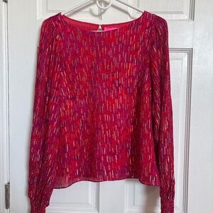 Gorgeous Red Magenta Gold top